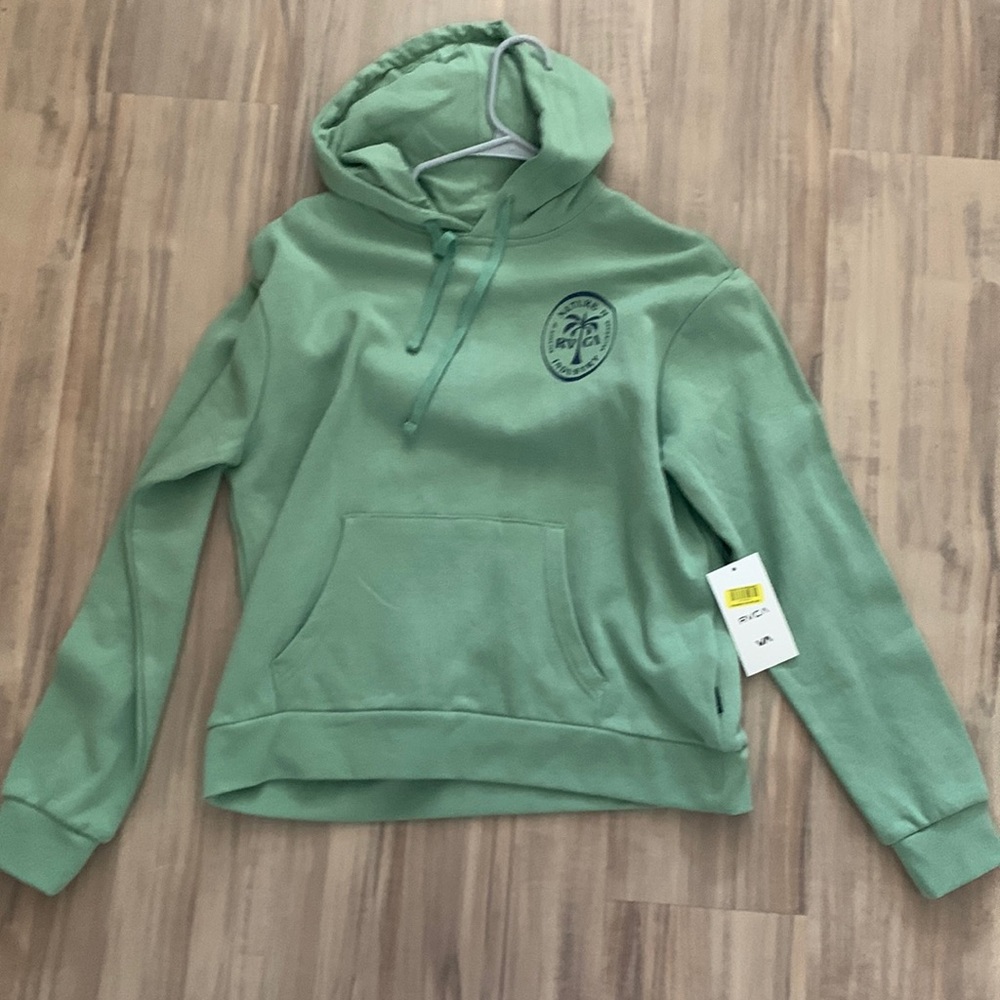 hoodie, size: medium, brand: rvca, never worn